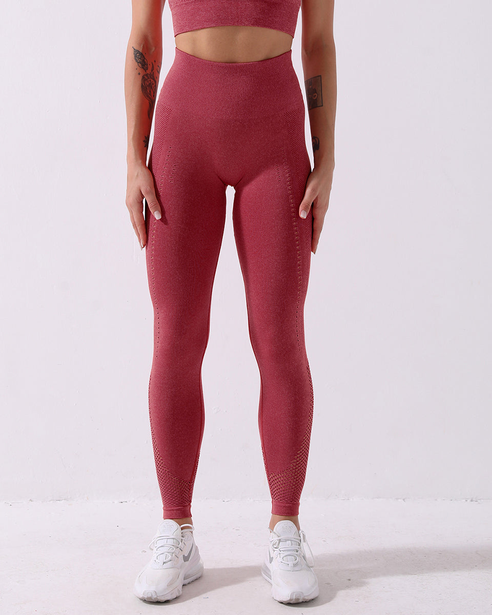 Leggings senza cuciture Terra - Rosso