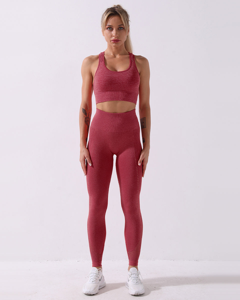 Leggings senza cuciture Terra - Rosso