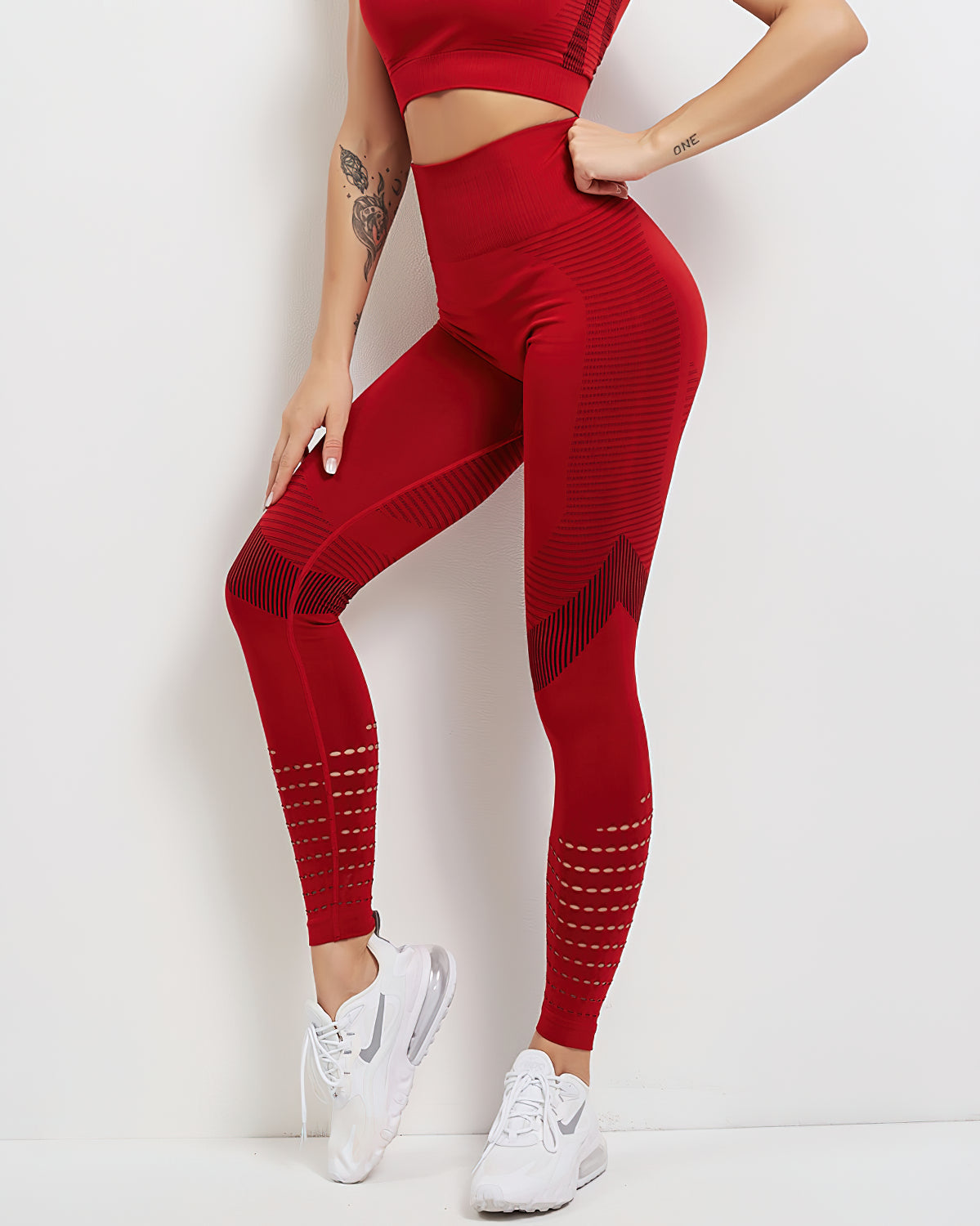 Leggings senza cuciture Tribeca - Rosso