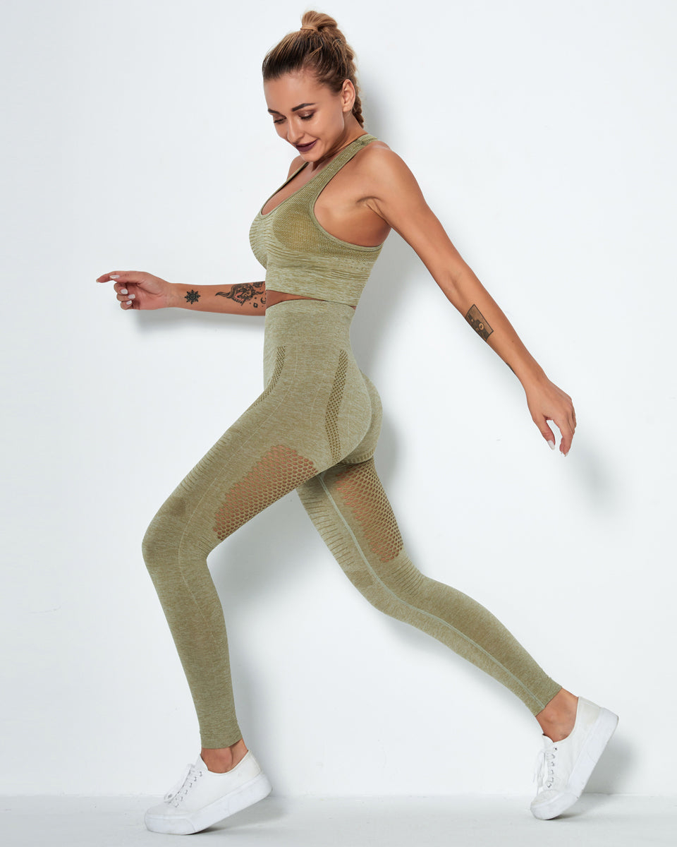 Leggings senza cuciture Vitality - Verde