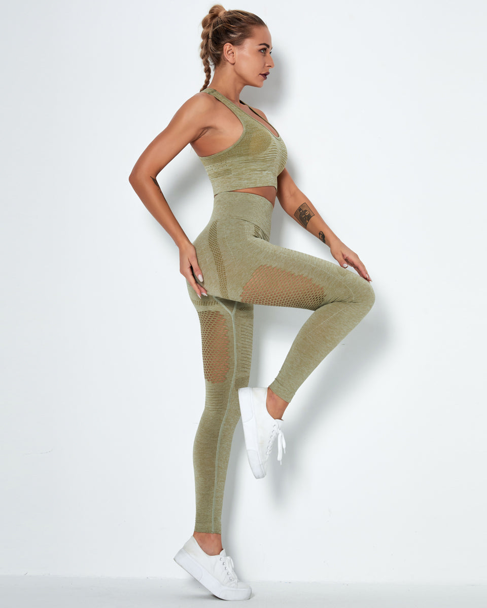 Leggings senza cuciture Vitality - Verde
