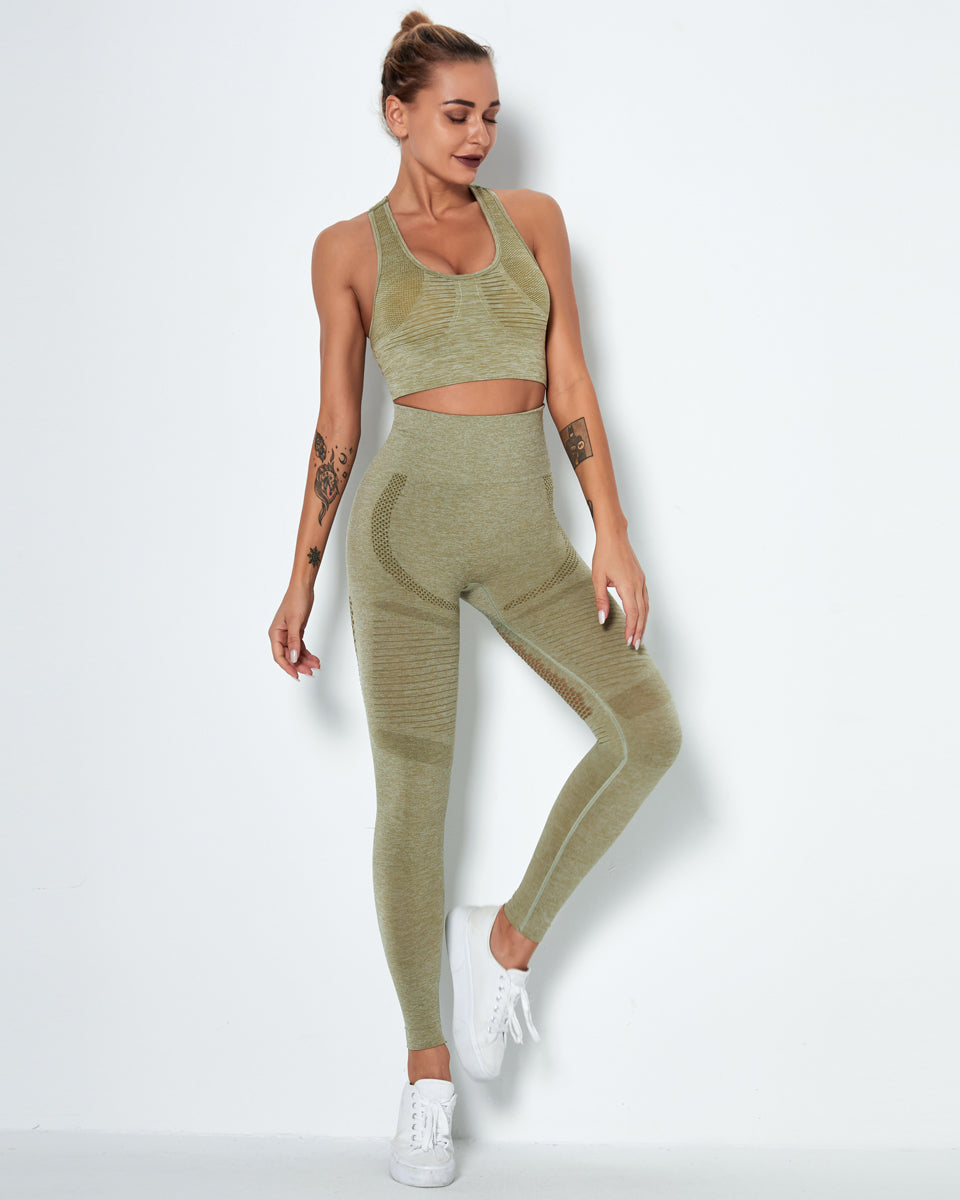 Leggings senza cuciture Vitality - Verde