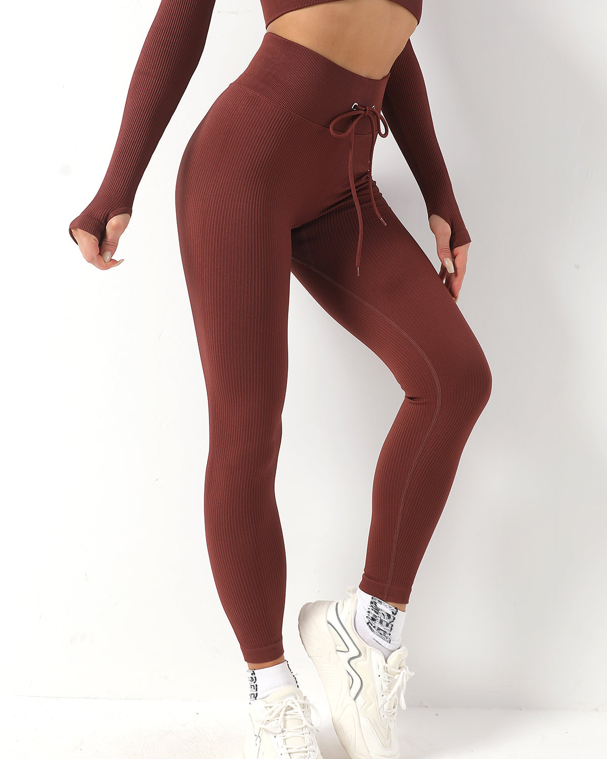 Leggings senza cuciture Wella - Caffè