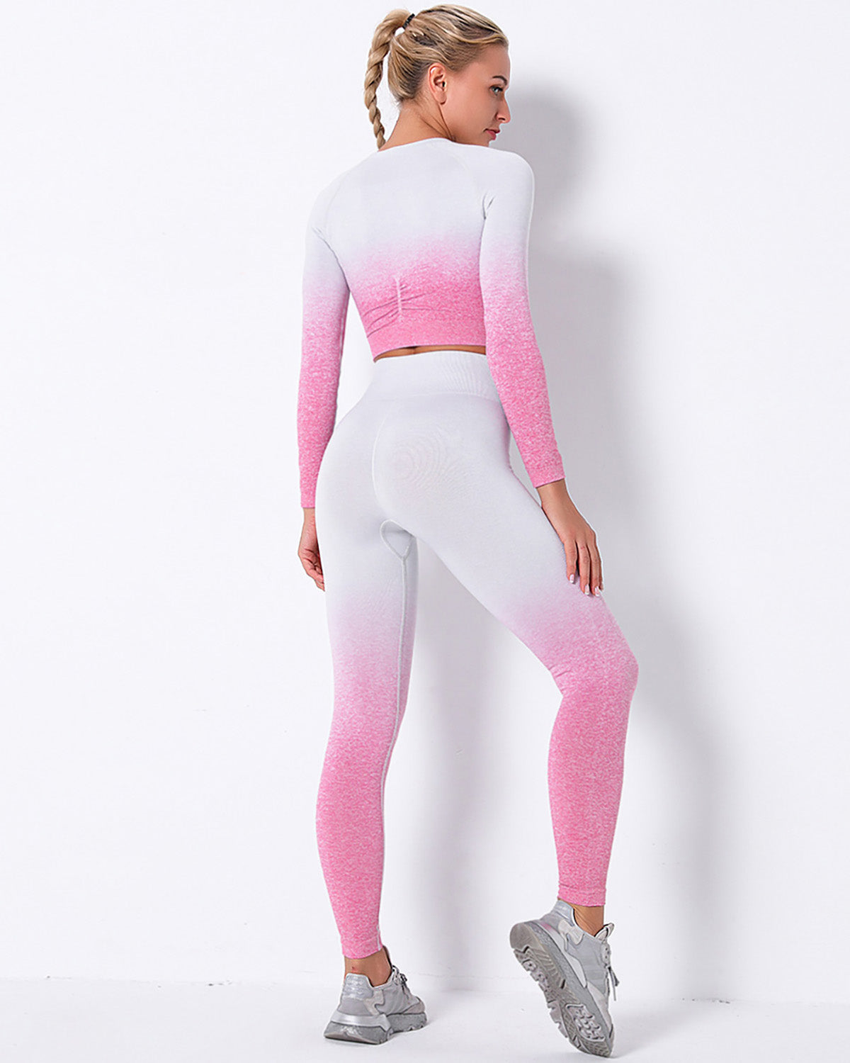 Leggings senza cuciture Yassi Ombre - Rosa