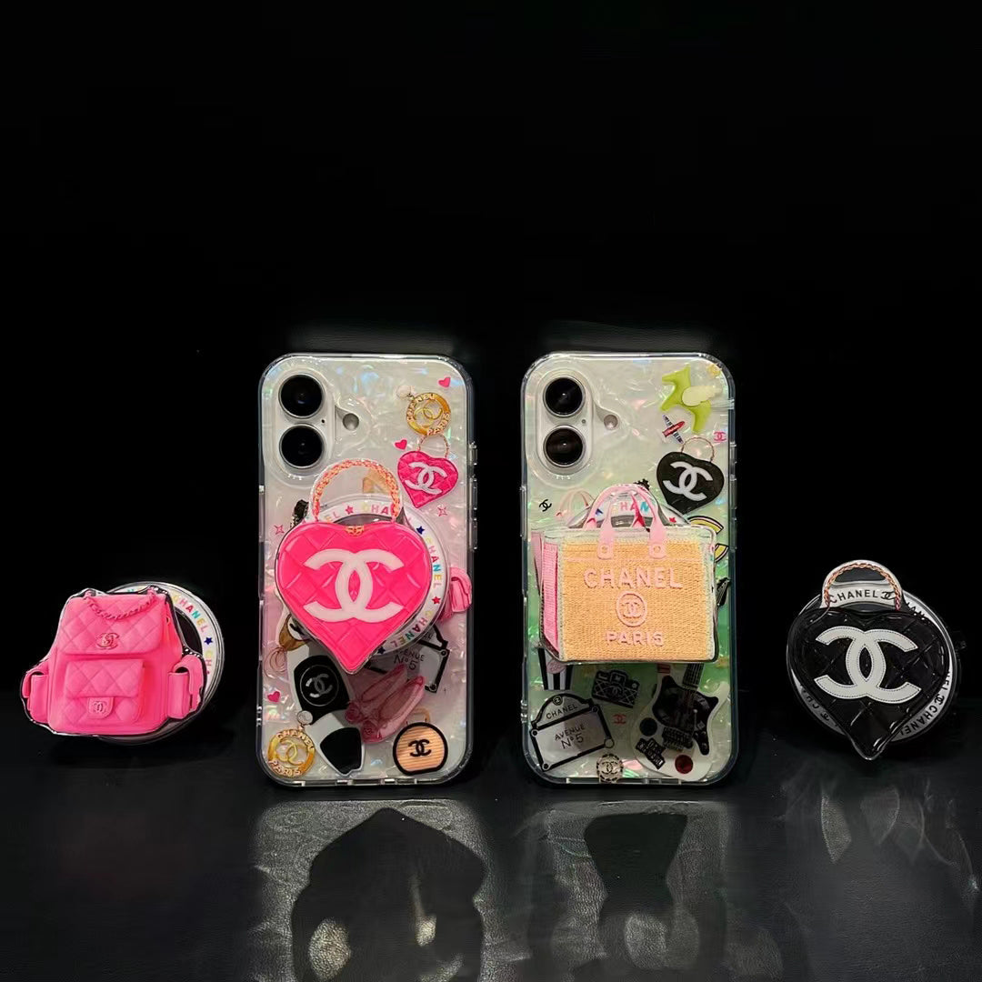 Fashion Bag Magnetic Bracket Case For iPhone