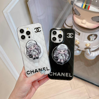 Custodia per telefono con supporto magnetico per ragazza per iPhone