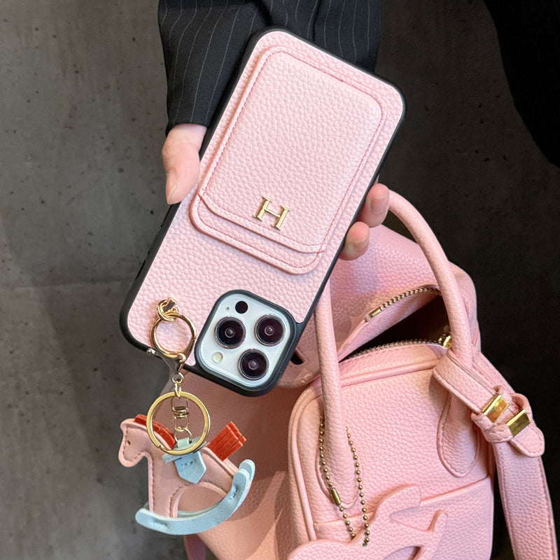 Pendant Card Holder Phone Case For iPhone