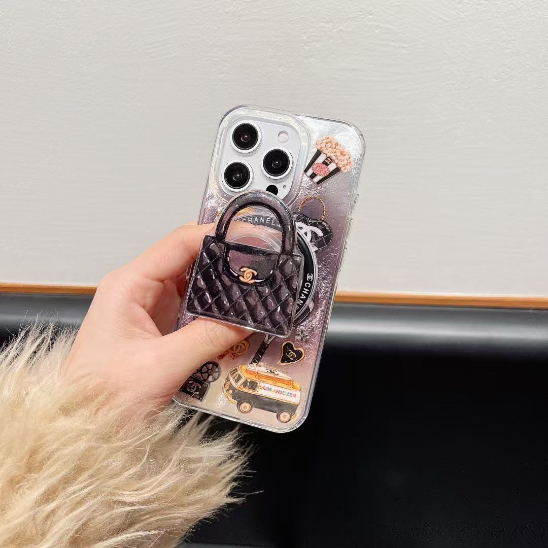 Cool Black Magnetic Phone Case For iPhone