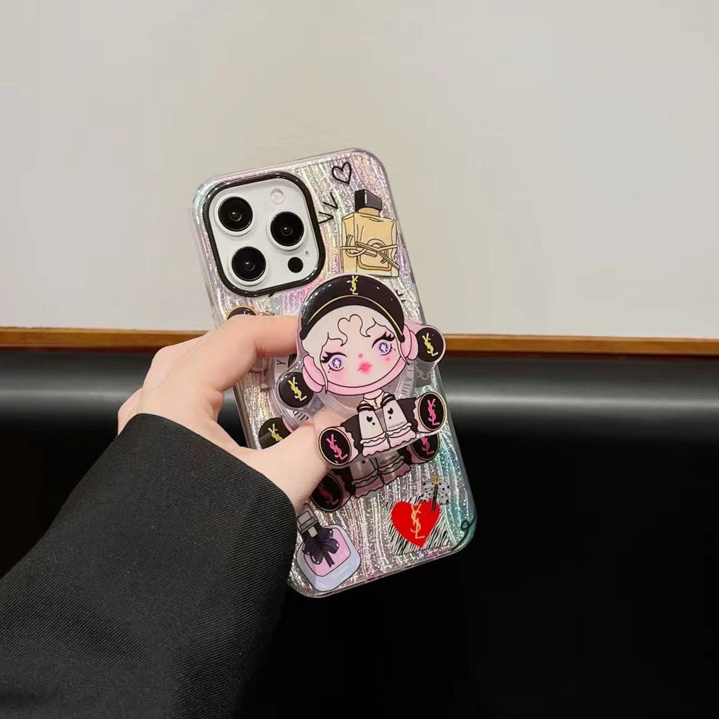 Cartoon Girls Magnetic Holder Case For iPhone