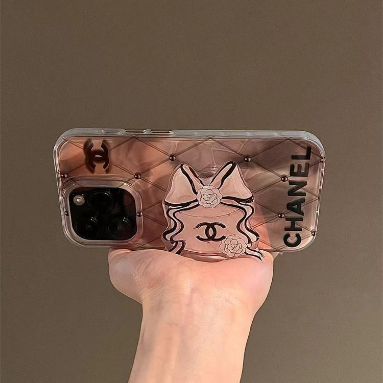 Custodia magnetica per iPhone a forma di torta con fiocco