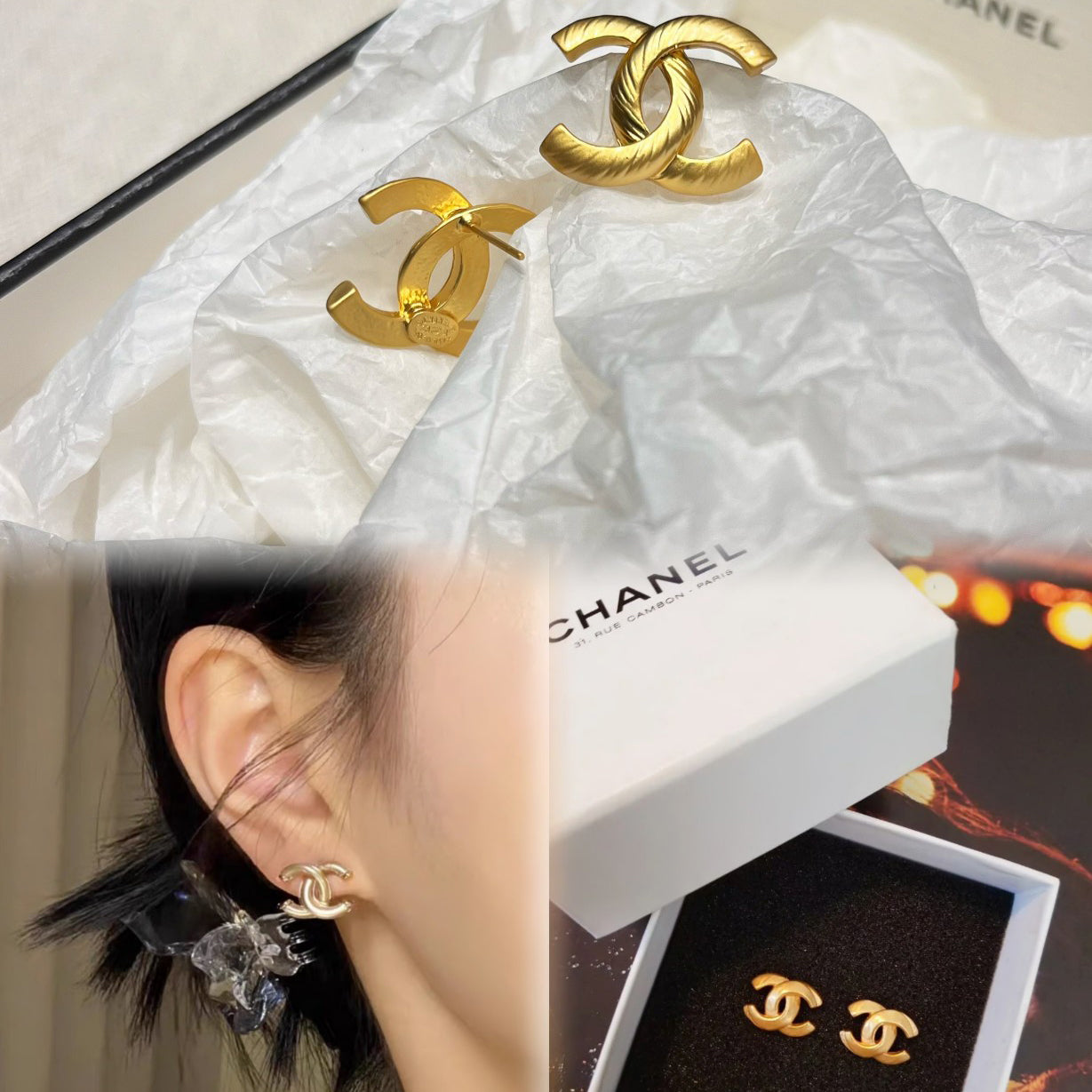 Eleganti orecchini in oro