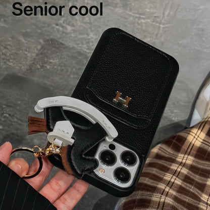 Custodia per telefono con porta carte pendente per iPhone