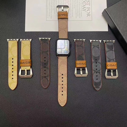 Coffee Leather Apple Watch Straps