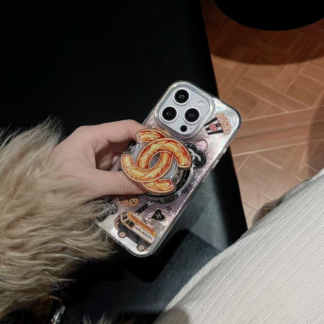 Cool Black Magnetic Phone Case For iPhone