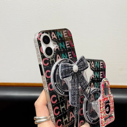 Custodia magnetica per telefono con borsa retrò per iPhone