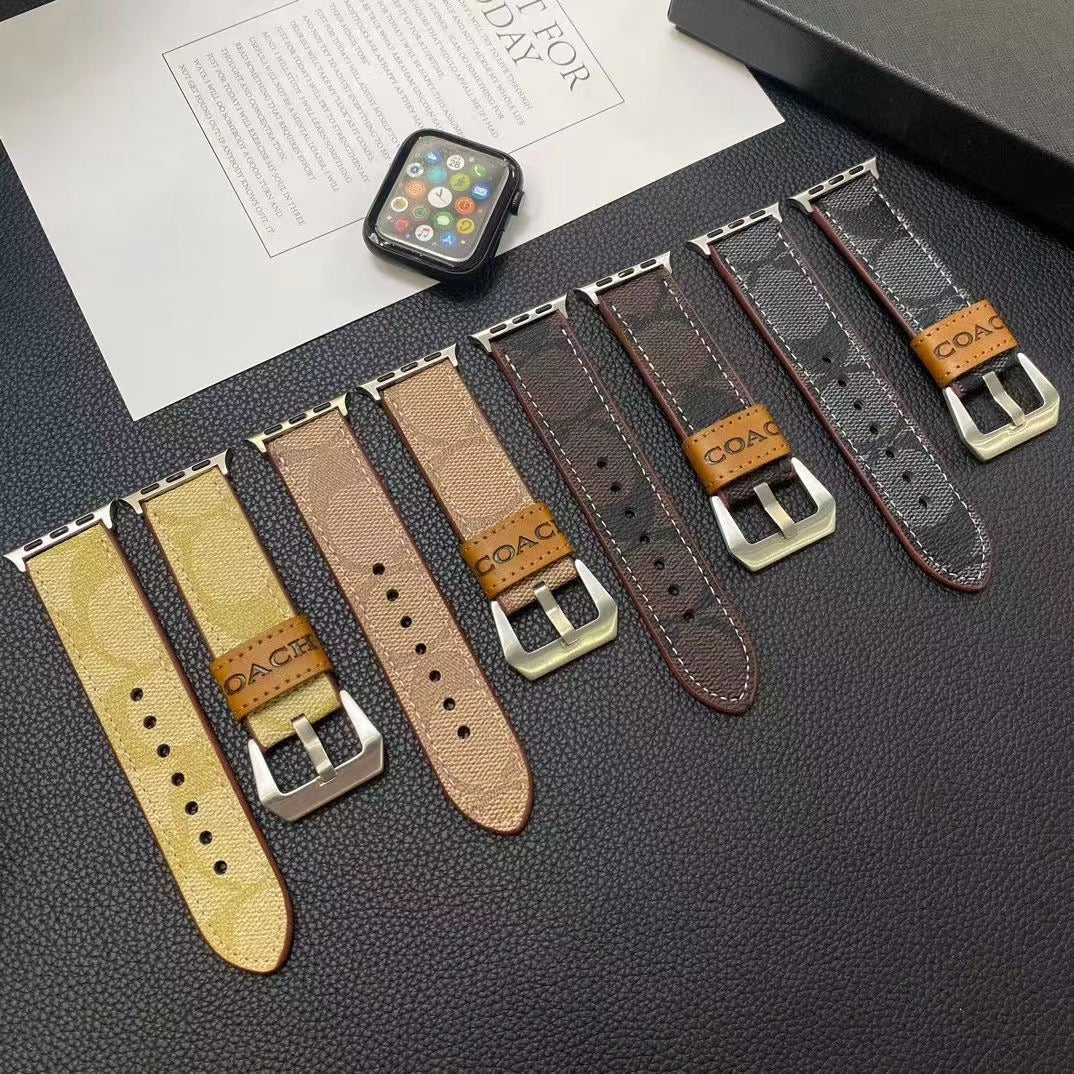 Coffee Leather Apple Watch Straps