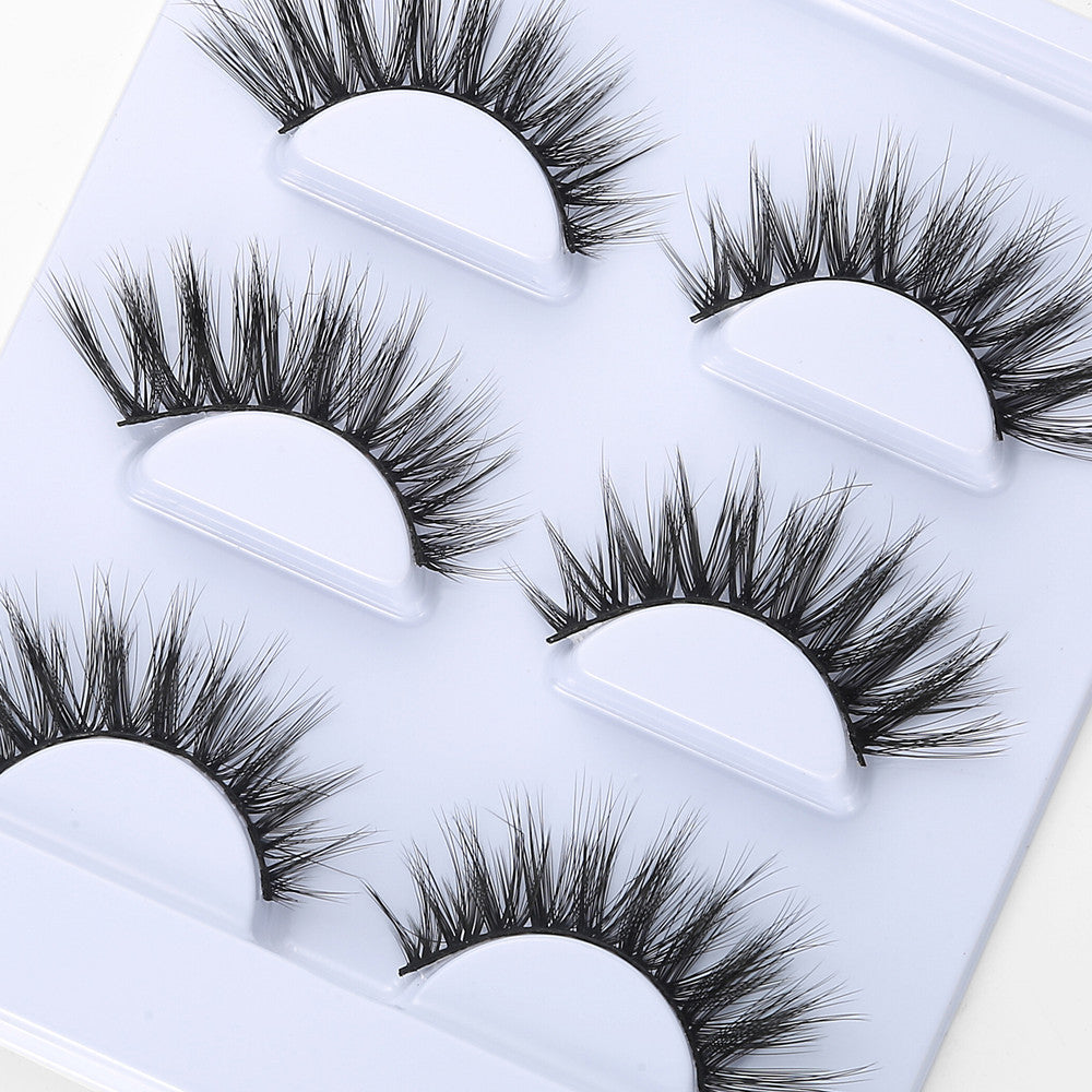 Natural Thick Cross 3D Mink Eyelashes