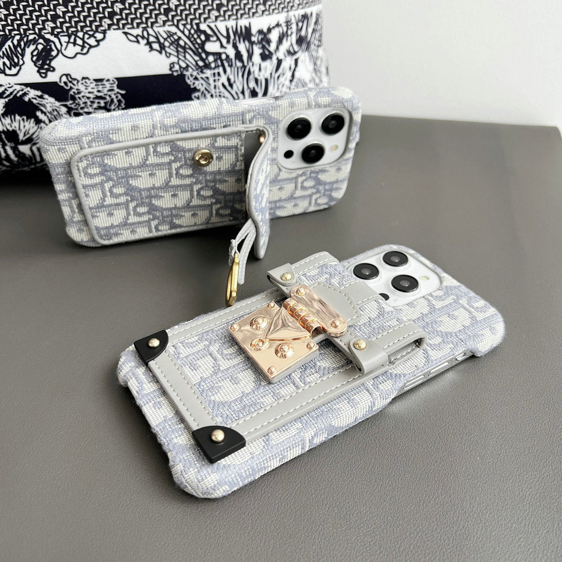 Fabric Card Holder Galaxy Case For Samsung