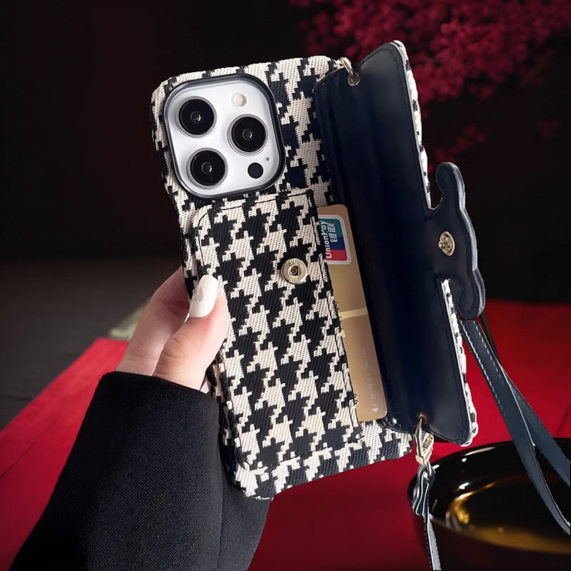 Embossed Crossbody Phone Case For iPhone