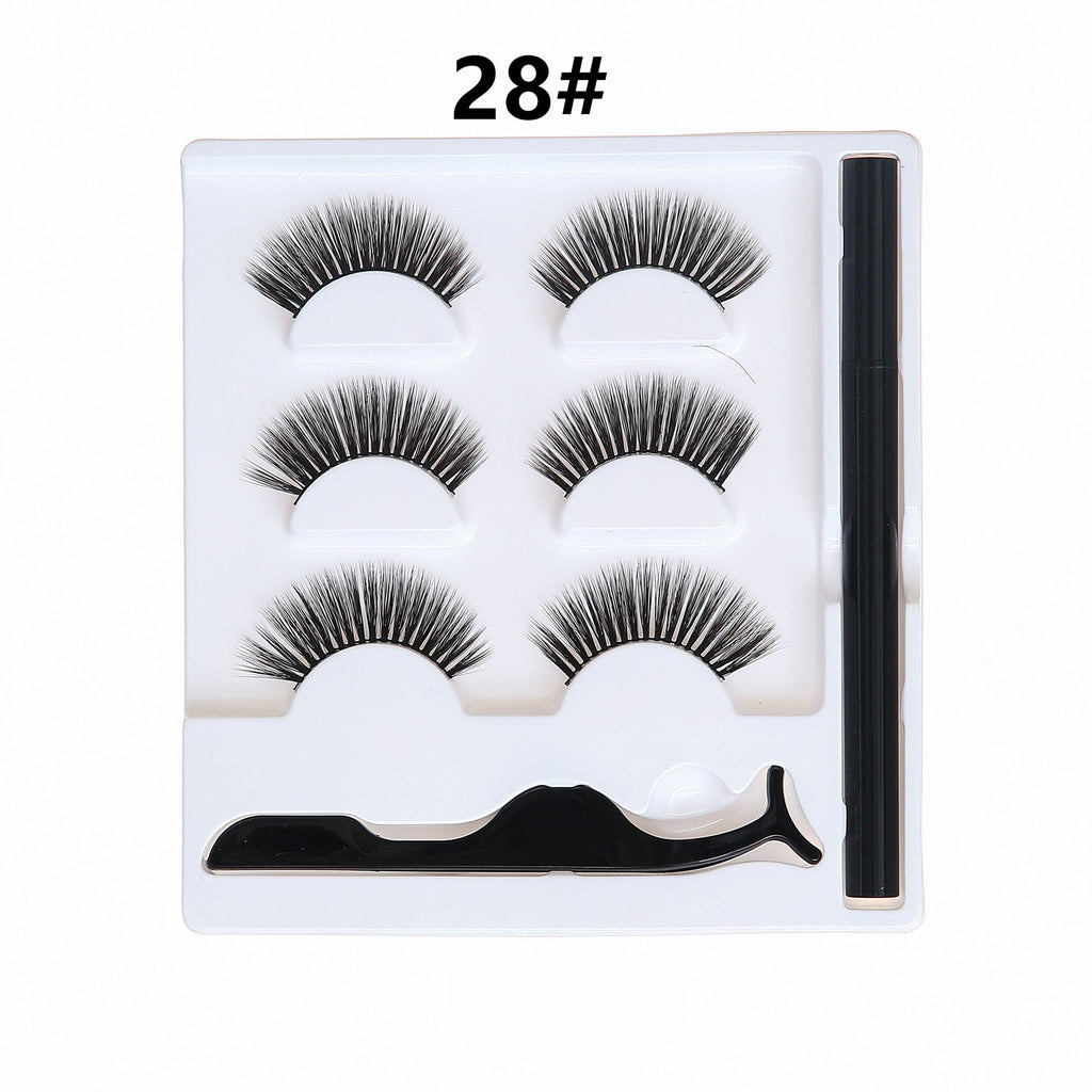 Selbstklebendes Eyeliner Wimpern Set