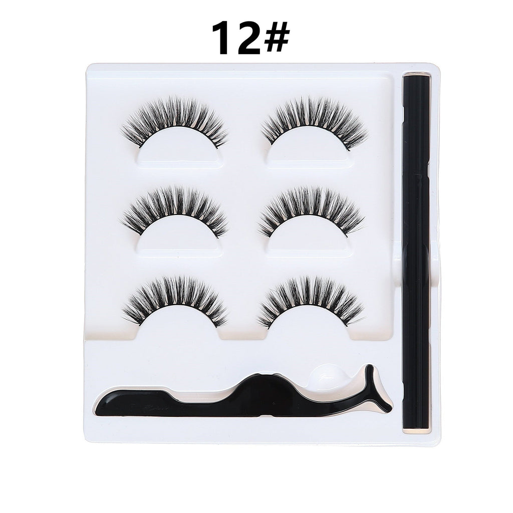 Selbstklebendes Eyeliner Wimpern Set