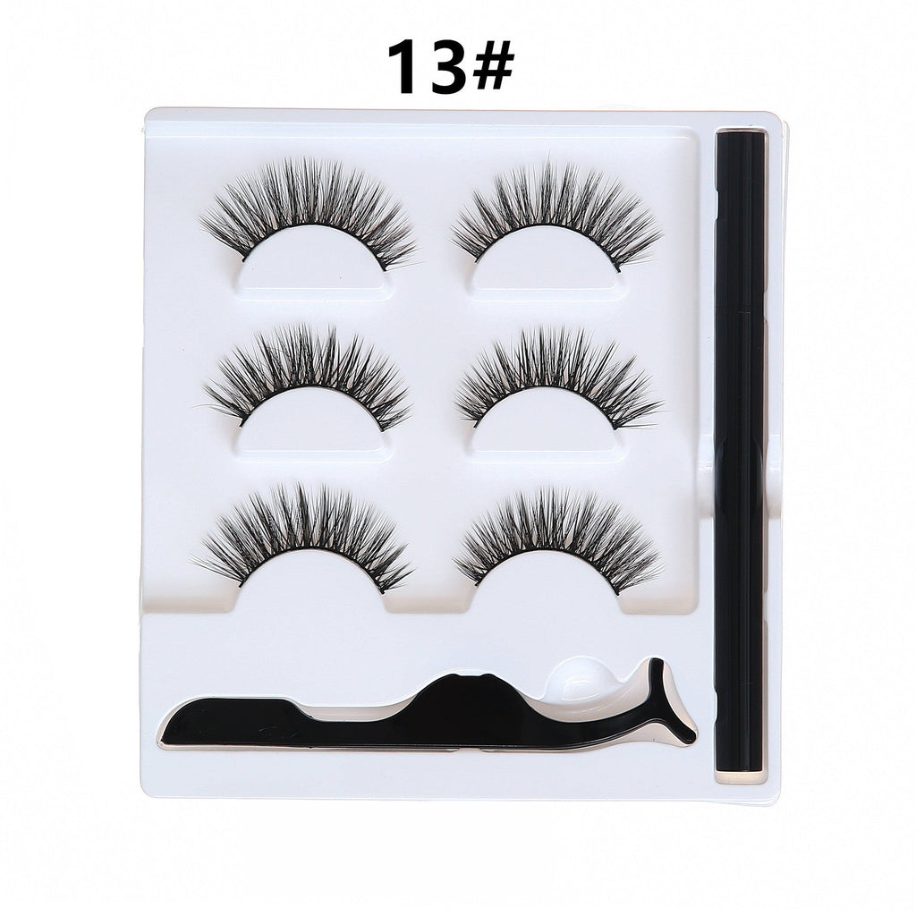 Selbstklebendes Eyeliner Wimpern Set