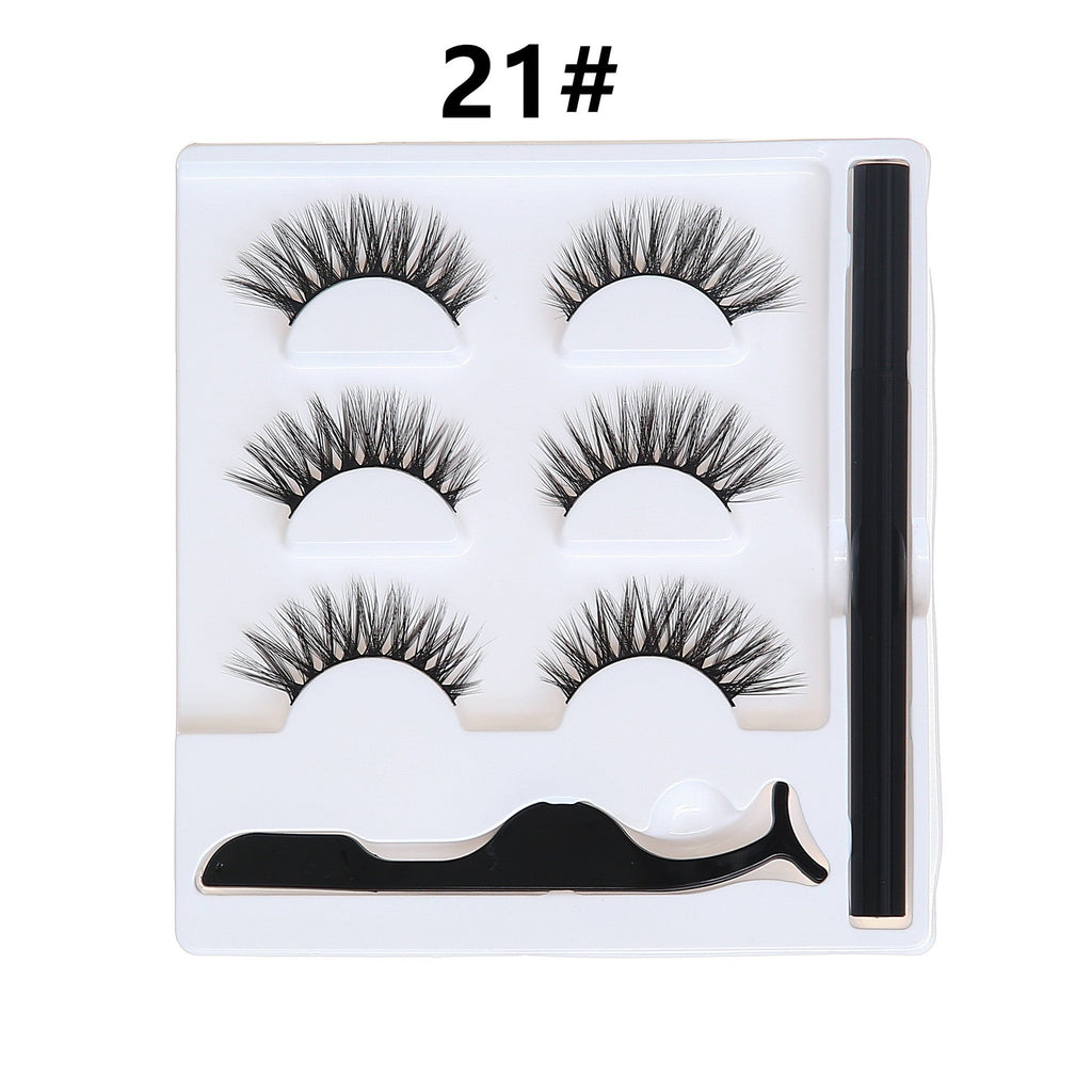 Selbstklebendes Eyeliner Wimpern Set
