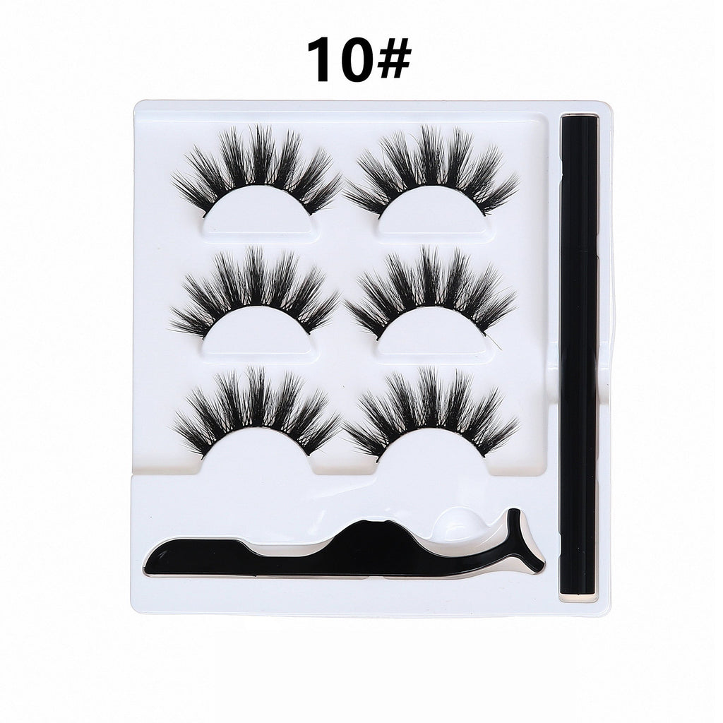 Selbstklebendes Eyeliner Wimpern Set