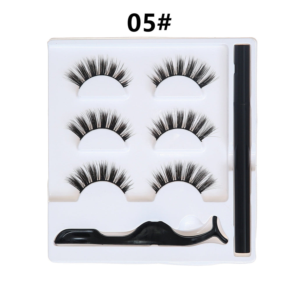 Selbstklebendes Eyeliner Wimpern Set