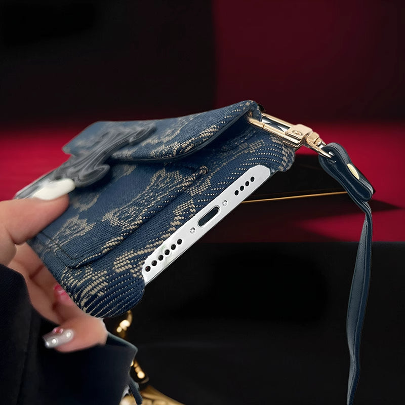 Embossed Crossbody Phone Case For iPhone