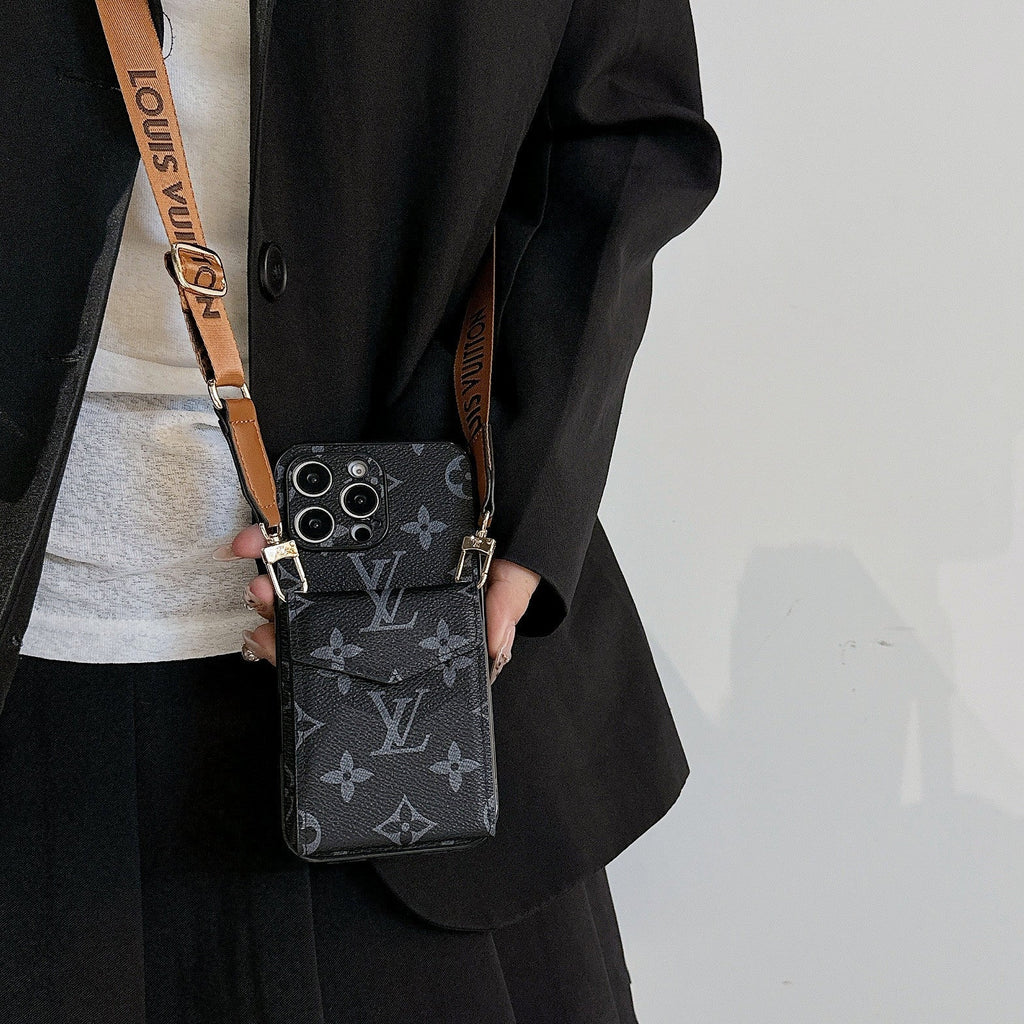 All-Inclusive Crossbody Card Holder Case For iPhone