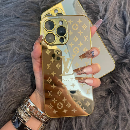 Mirror Golden Phone Case For iPhone