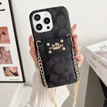 Diagonal Chain Phone Case For iPhone