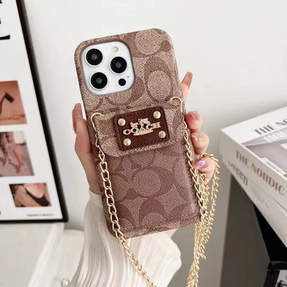 Diagonal Chain Phone Case For iPhone