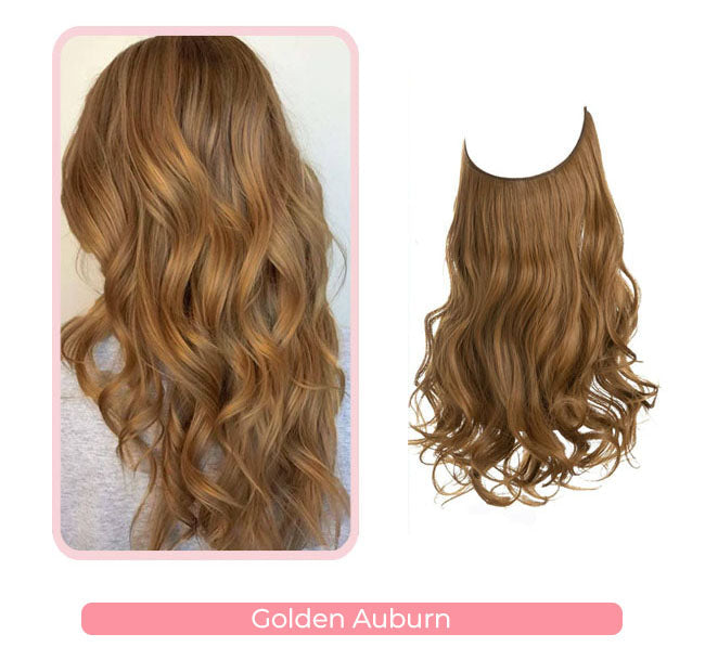 Gorgeous Wavy Halo Hair Extensions