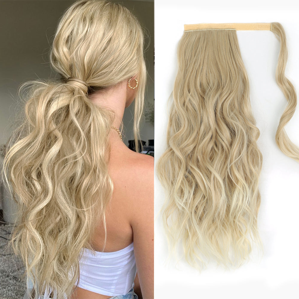 Top Long Wavy Ponytail Claw Clip in Hair Extensions