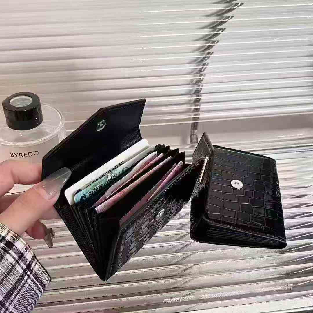 New Black Card Holder Coin Wallet