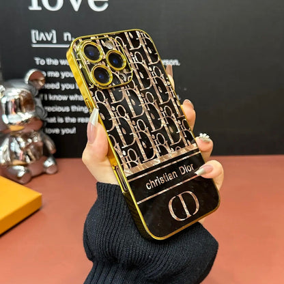 Shiny Electroplated Embossed Phone Case For iPhone