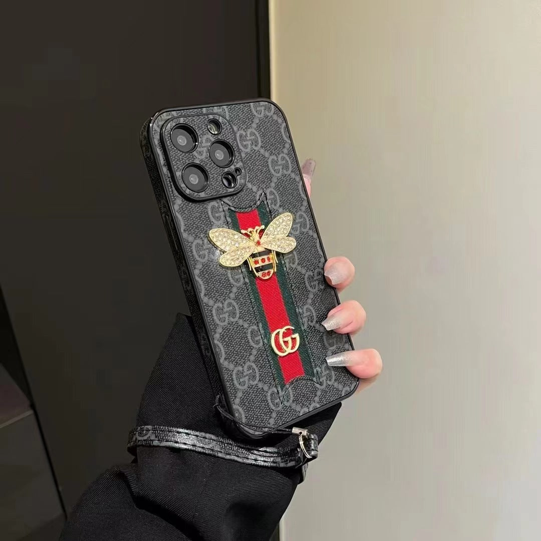 Bienentextur Handyhülle für iPhone