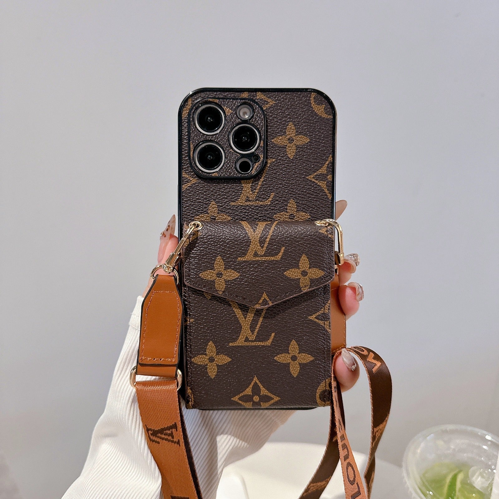 All-Inclusive Crossbody Card Holder Case For iPhone