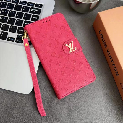 Wallet Printed Phone Case For iPhone