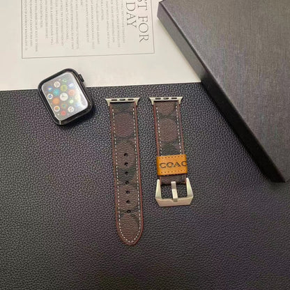 Coffee Leather Apple Watch Straps