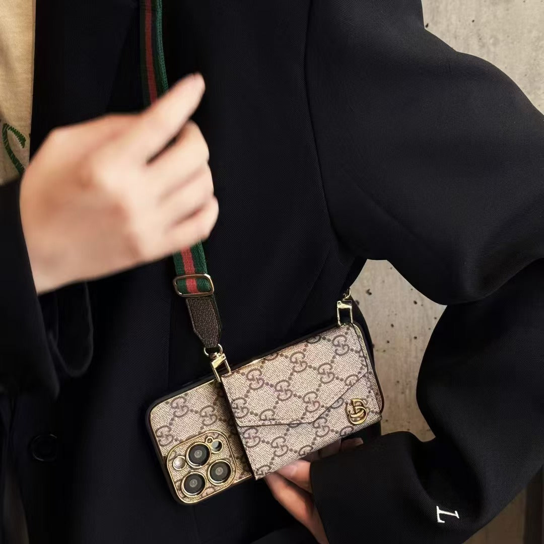 Custodia per telefono con cinturino alla moda e divertente per iPhone