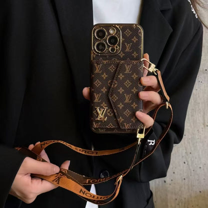 Custodia per telefono con cinturino alla moda e divertente per iPhone