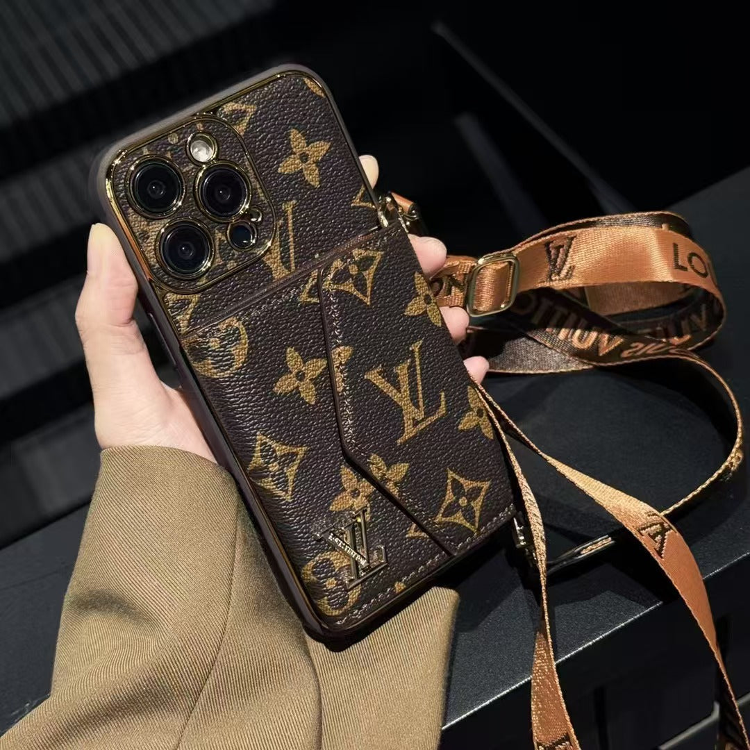 Custodia per telefono con cinturino alla moda e divertente per iPhone