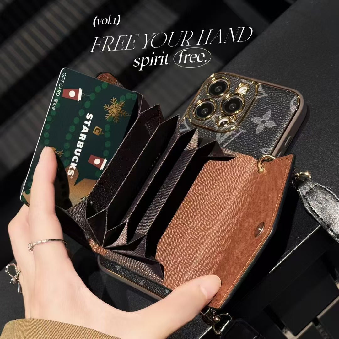 Custodia per telefono con cinturino alla moda e divertente per iPhone