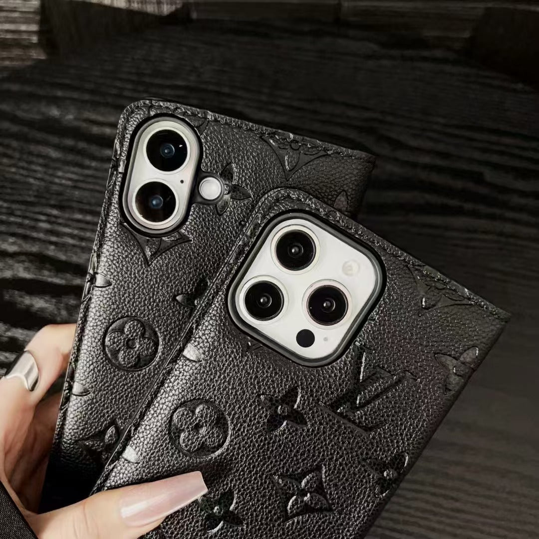 Full Trendy Leather Phone Case For iPhone