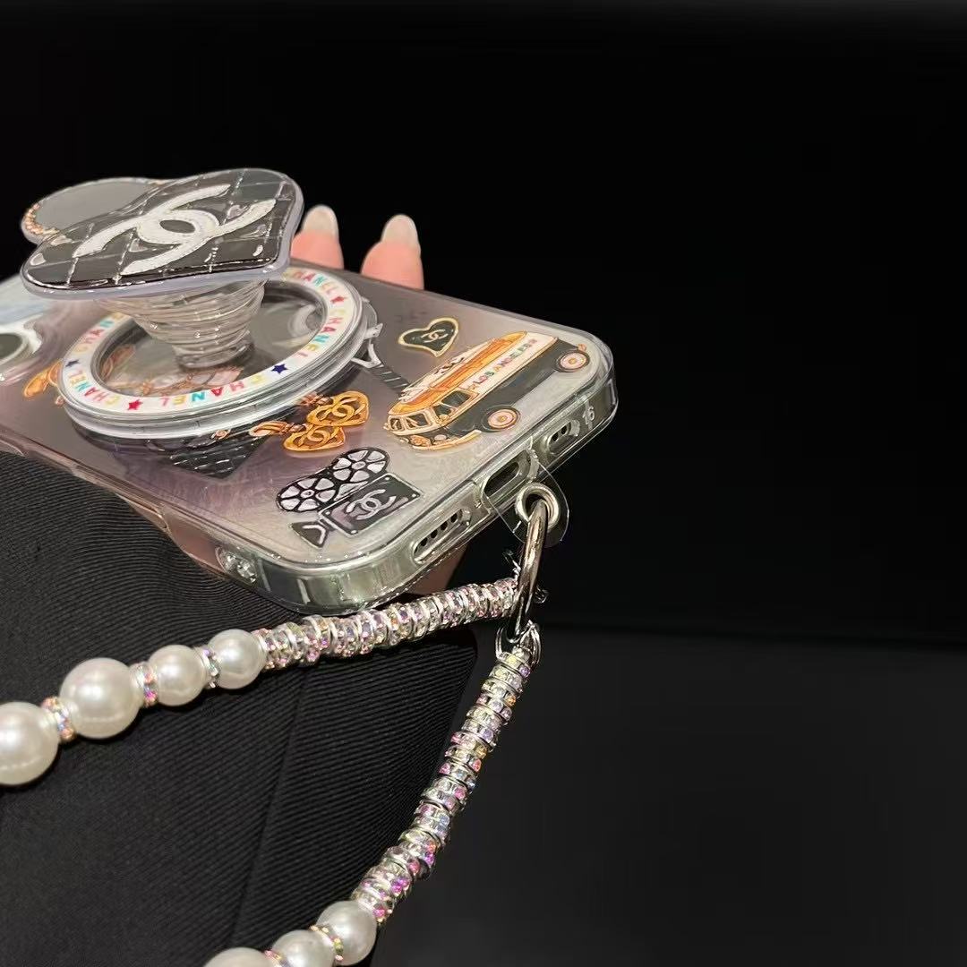 Fashion Heart Magnetic Holder Case For iPhone