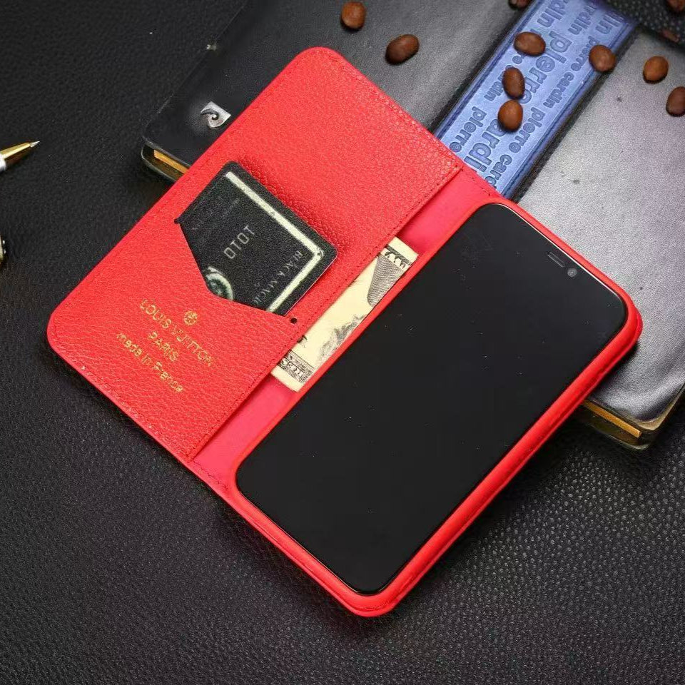 Custodia portafoglio premium con occhiali da sole Cool per iPhone