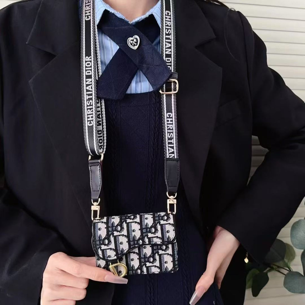 Embroidery Levels Strap Wallet Bag